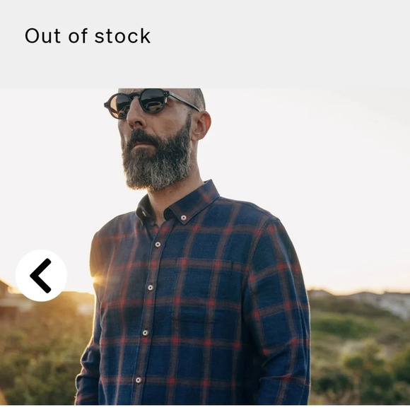 CAFÉ DU CYCLISTE Cote d'Azur Amanda Men XL Cotton Button Up Shirt Flannel Plaid - Picture 3 of 16